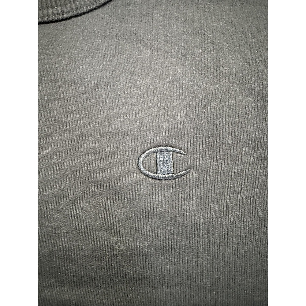 Champion Sweatshirt Mens Medium Blue Fleece‎ Crewneck Pullover Y2K Embroidered - Picture 5 of 7